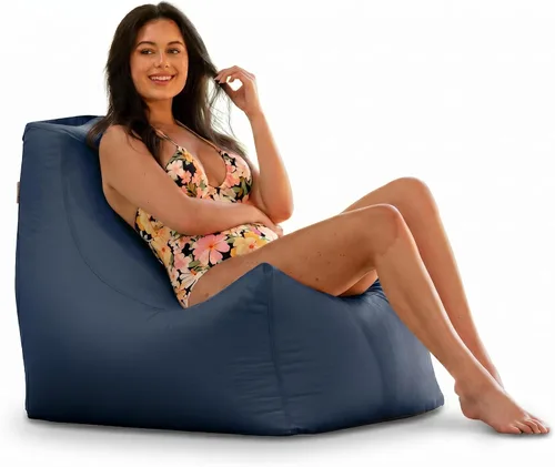 Miniatura 10 de Jaxx Juniper - Puf para exteriores, silla de patio y sala junto a la piscina, rayas blancas y negras