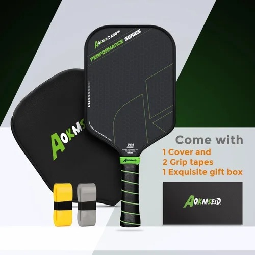 Miniatura 7 de AKS Performance Series Pickleball Paddles Set - Toray T700 Raw Carbon Fiber Pickleball Paddle with Friction Surface, 16mm Powerful Polymer Core