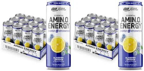 Miniatura 17 de Optimum Nutrition Amino Energy - Bebida de hidratación espumosa, electrolitos, cafeína, aminoácidos, BCAAs, sin azúcar, limonada de mango y piña, 12