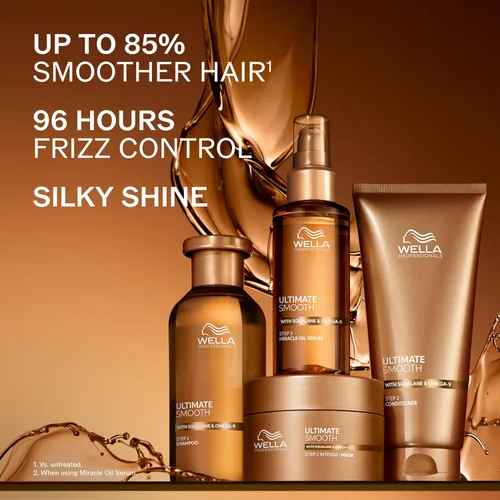Miniatura 8 de Wella Professionals ULTIMATE SMOOTH Conditioner Treatment for Dry, Frizzy Hair Nourishes, Smooths & Adds a Silky Shine With Squalane & Omega 9