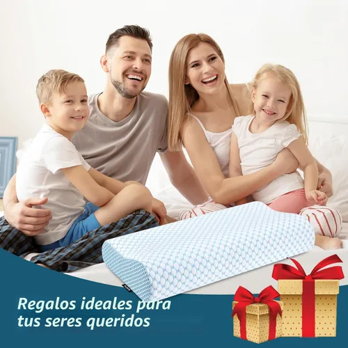 Miniatura 7 de Almohada cervical para aliviar el dolor de cuello, almohadas de espuma viscoelástica de contorno para dormir, almohada ergonómica ajustable