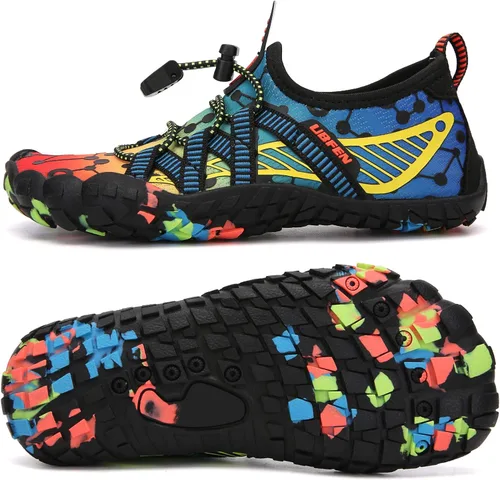 UBFEN - Zapatos para el agua para niños y niñas zapatos acuáticos y livianos de secado rápido para ir a la playa practicar deportes hacer natación e