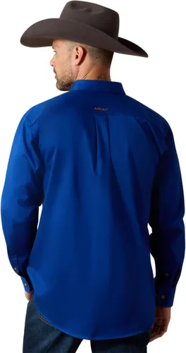 Miniatura 2 de Ariat Camisa de sarga con logotipo del equipo para hombre