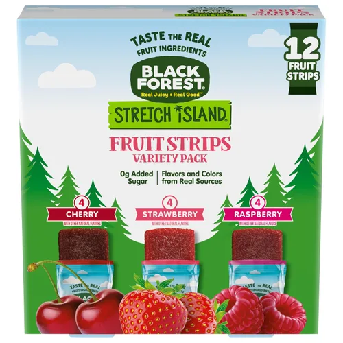 Miniatura 10 de Black Forest Stretch Island - Tiras de frutas, sabor a uva, tiras de 0.5 onzas (paquete de 30)