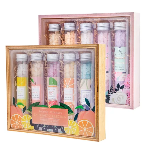 Miniatura 2 de B.C. Beauty Concepts Sales de baño de aromaterapia - Sales de Epsom para remojar, set de baño relajante y spa, perfumadas en almendra de vainilla