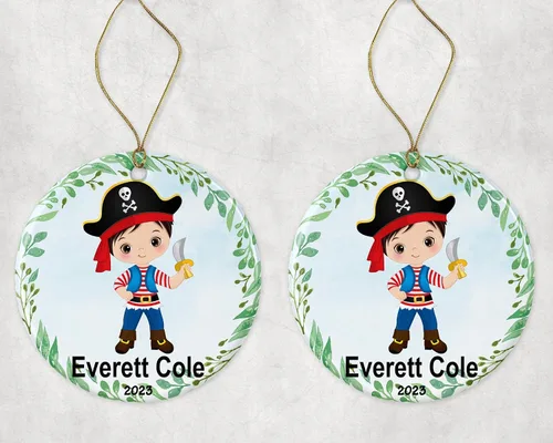 Miniatura 2 de Adorno personalizado de niño pirata, adorno de Navidad personalizado, regalo de adorno de Navidad, adorno de Navidad 2023, adorno de Navidad