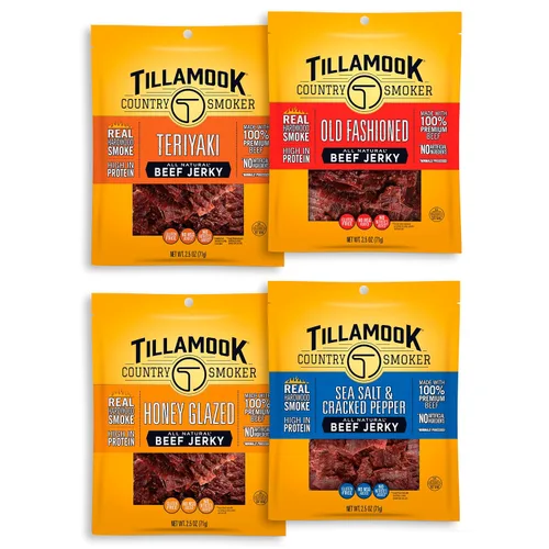 Miniatura 20 de Tillamook Country Smoker Tillamook Real Hardwood Smoked Old Fashioned Silver Dollar - charqui de carne de vacuno