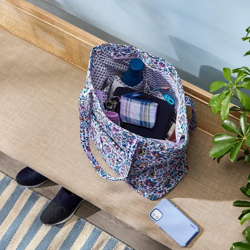 Miniatura 8 de Bolso tote Vera de algodón para mujer