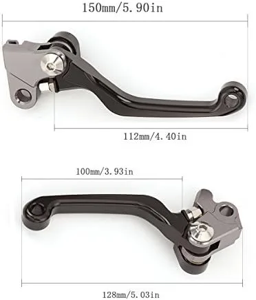 Miniatura 2 de FXCNC Palancas de embrague de freno pivotante de aluminio CNC compatibles con KX65 2000-2021, KX85 KX100 2001-2021, KX125 2000-2005, KX250