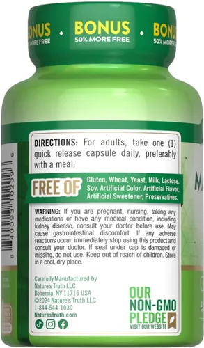 Miniatura 3 de Nature's Truth Óxido de magnesio 500 mg (paquete de 6)