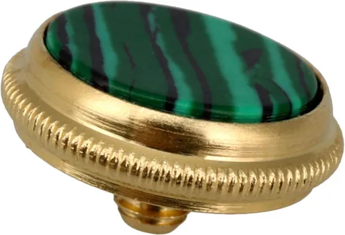 Miniatura 5 de Botón de dedo de trompeta verde dorado Instrumentos musicales diámetro 0.630 in piezas de repuesto paquete de 3
