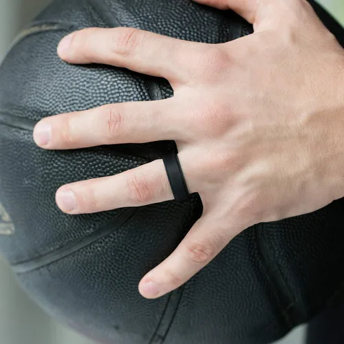 Miniatura 6 de ROQ Silicone Rubber Wedding Ring for Men, Comfort Fit, Men's Wedding Band, Breathable Rubber Engagement Band, 8mm Wide 2mm Thick, Step Edge, Multi
