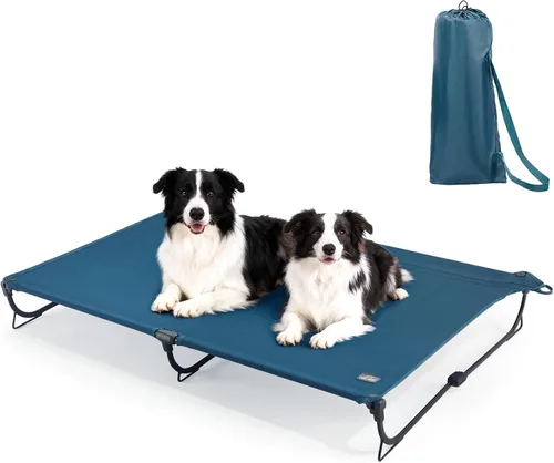 Miniatura 11 de CANINE CANYON Upgraded Non-Slip Daisy Cot, Large Foldable Elevated Dog Bed, Portable Raised Outdoor Folding Dog Cot for Camping/Home, Chew Proof