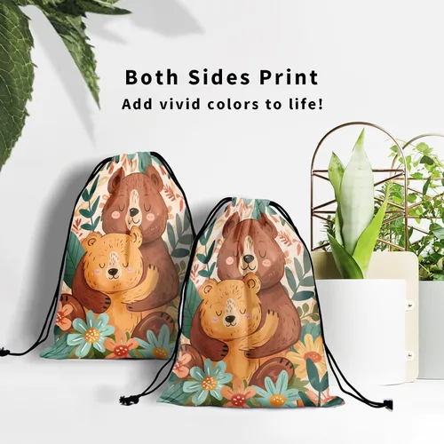 Miniatura 119 de Bolsa de agarre de gimnasia de piel de animal, bolsa de gimnasia con cordón ajustable, bolsa de cuerda para fauna silvestre, Mariposas Galaxy
