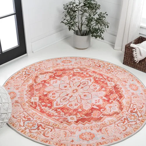 Miniatura 10 de JONATHAN Y Alfombra lavable a máquina de 2 x 8 pies, medallón adornado ASA para sala de estar, dormitorio, cocina, oficina, fácil limpieza, alto
