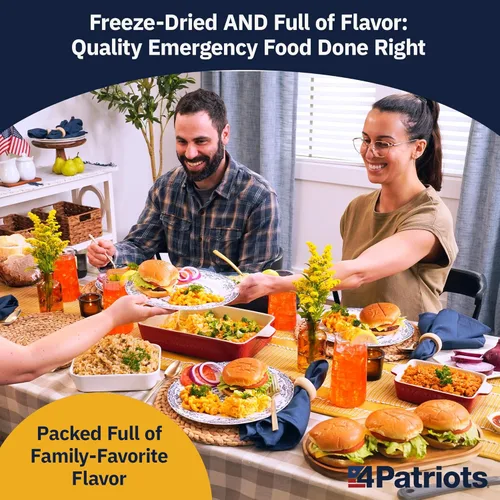 Miniatura 4 de 4Patriots Kit de Alimentos para Supervivencia de 1 Año: Suministro de Alimentos de Emergencia Diseñado para Durar 25 Años, 2,752 Porciones