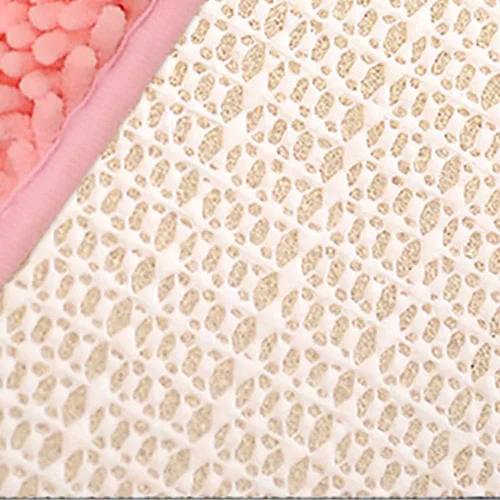 Miniatura 3 de vctops Alfombras de baño de felpilla en forma de corazón, extra suaves y absorbentes, antideslizantes, lavables, alfombra de felpa para bañera