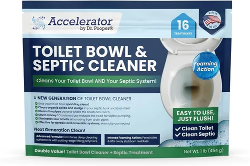 Dr. Pooper - Limpiador de inodoro y tanque séptico, potente removedor de manchas y eliminador de olores, fórmula bioactivada para limpieza profunda