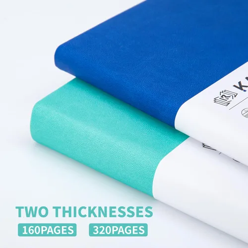 Miniatura 3 de KaiRuiYing Cuaderno de diario rayado con soporte para bolígrafo, 320 páginas, 7.6 x 10.3 pulgadas, papel grueso B5-100 GSM, para escribir, trabajo