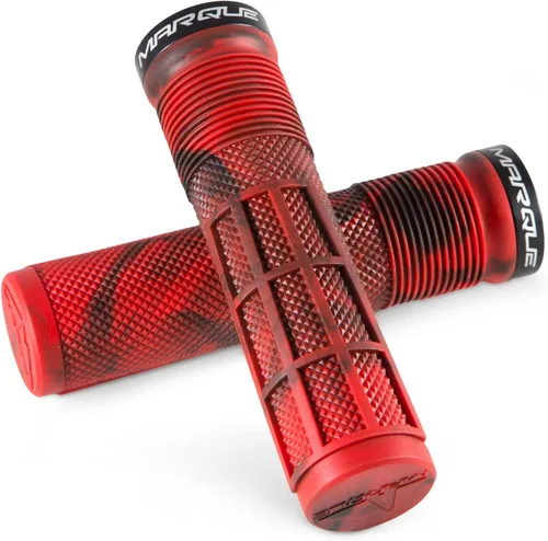 Miniatura 12 de MARQUE Race Mountain Bike Handlebar Grips – Collar de anillo de bloqueo único MTB y BMX para manillar de bicicleta con agarre antideslizante