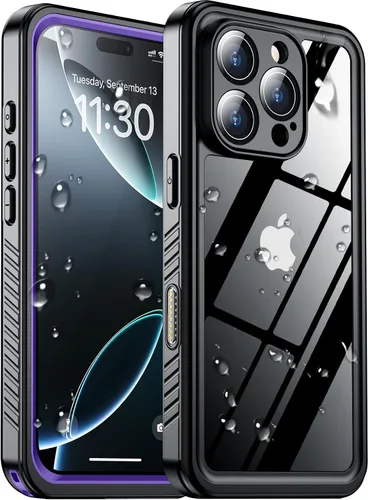 Miniatura 22 de SPIDERCASE Solo diseñada para el iPhone 13 Pro Max, funda impermeable, lente incorporada y protector de pantalla, protección completa de alta
