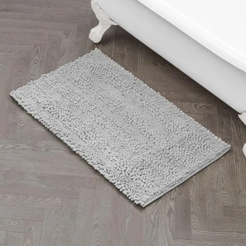 Miniatura 27 de Laura Ashley Tapete de baño de chenilla Astor 100% poliéster Decoración de baño premium Lavable a máquina Respaldo TPR Mide 17 x 24 Aqua