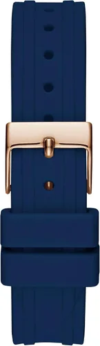Miniatura 4 de Guess Reloj de cristal de silicona azul + tono oro rosa