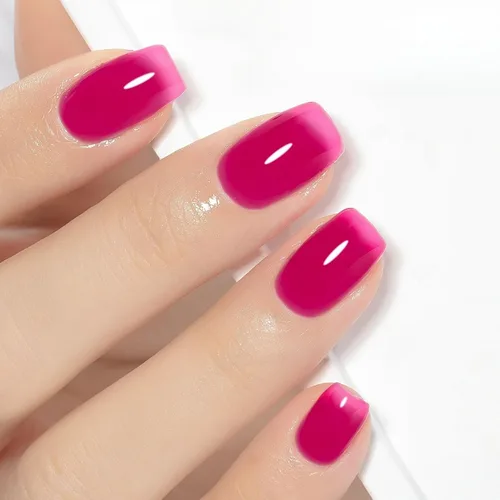 Miniatura 28 de YTD Likomey Esmalte de uñas de gel azul gelatina, 49.2 ft, translúcido transparente de pigmento fino, gel de uñas UV, manicura y pedicura