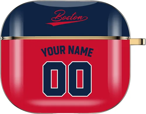 Miniatura 14 de Funda personalizada con nombre y número para AirPods Pro de 3ª generación Pro 2 (2019, 2021, 2022) con llavero personalizado, regalo para fanáticos