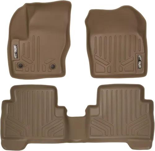 Miniatura 16 de Smartliner Juego de alfombrillas de primera fila para todo tipo de clima, compatibles con Ford Escape 2020-2025