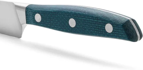 Miniatura 4 de Arcos Cuchillo de chef forjado de acero inoxidable tamaño 6 pulgadas. Mango profesional de micarta y borde especial de seda y hoja plateada 5.906