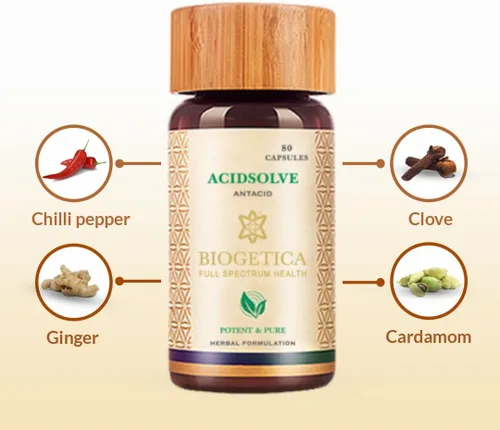 Miniatura 5 de Biogetica Acidsolve (Anácido, Pro Digestión) - 80 Cápsulas