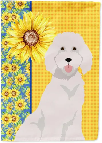 Miniatura 63 de Caroline's Treasures WDK5331CHF - Bandera de verano con diseño de girasoles rojos y blancos, manga grande, para porche, para colgar en la pared