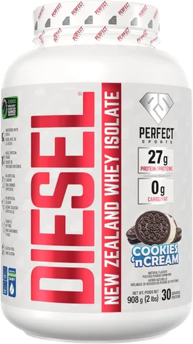Miniatura 30 de PERFECT SPORTS Diesel 100% aislado de proteína de suero de Nueva Zelanda Endulzado con stevia, sin ingredientes artificiales, apto para dieta Keto