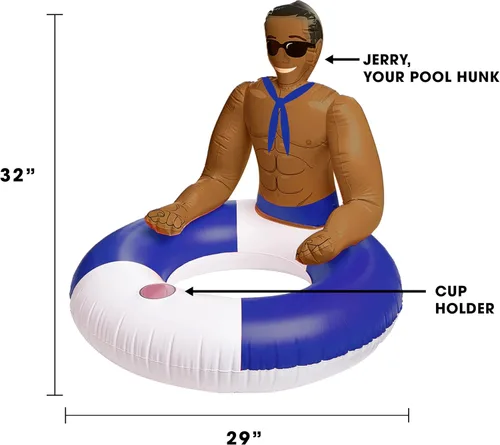 Miniatura 3 de Drinking Buddies Pool Hunk Ring - Salvavidas