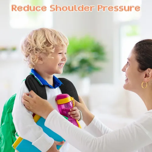 Miniatura 7 de Riakrum 6 fundas para correas de asiento de automóvil para bebés y niños, fundas de correa de asiento de automóvil, almohadillas para los hombros