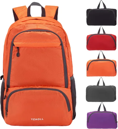 Miniatura 14 de YZAOLL Mochila de senderismo de 30 L, mochila ligera para el día, mochila plegable para mujeres y hombres, viajes, camping, vacaciones