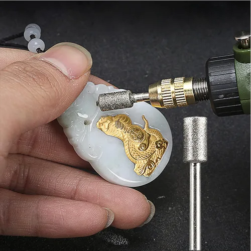 Miniatura 2 de 20 brocas de diamante – vástago de 1/8 pulgadas para herramienta rotativa, grabado, pulido y tallado en piedra