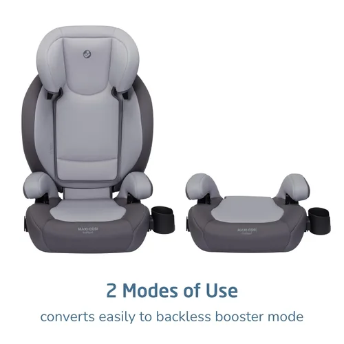 Miniatura 4 de Maxi-COSI RodiSport - Asiento elevador de automóvil para niños, respaldo alto, elevador sin respaldo, reposacabezas de 7 posiciones, sistema Easy