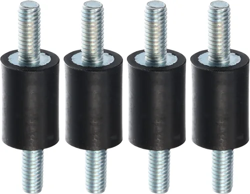 Miniatura 7 de X AUTOHAUX 4 unids M4 coche anti vibración goma aislador amortiguador 0.394x0.394 in caucho bobina montaje amortiguador montajes para compresores