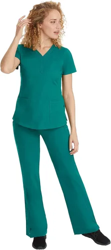 Miniatura 3 de Healing Hands Pantalón de hospital de etiqueta púrpura para mujeres modelo Taylor 9095 2 con cordón y 2 bolsillos