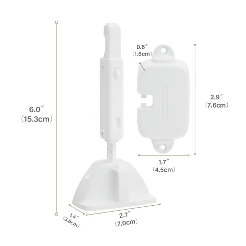 Miniatura 6 de EUDEMON Paquete de 1 restrictor de ventana a prueba de niños para aluminio, madera, marcos de ventana de metal, cerradura de ventana de seguridad