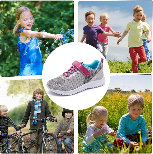 Miniatura 7 de RUNSIDE Zapatos deportivos para niños y niñas, ligeros, atléticos, para caminar, correr, tenis (bebéniño pequeñoniño grande)