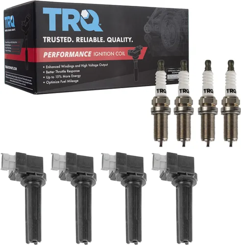 Miniatura 18 de Kit de Bobina de Encendido y Bujía TRQ 8 Piezas Bujías de Iridio Compatibles con Mercedes-Benz C250 2012-2015 y SLK250 2012-2015