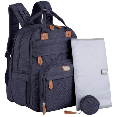 Miniatura 25 de BabbleRoo - Mochila para pañales - Bolso de viaje con artículos esenciales para bebés - Mochila multifuncional resistente al agua, bolso de viaje