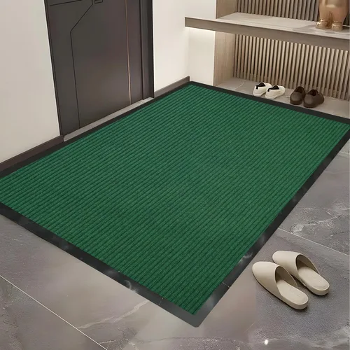 Miniatura 8 de Tapete de 3 x 10 pies para exteriores, alfombra de pasillo comercial, resistente, antideslizante, con parte trasera de goma, impermeable