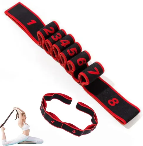 Bandas de resistencia de fitness con asas, banda de resistencia de fitness para estiramiento y yoga