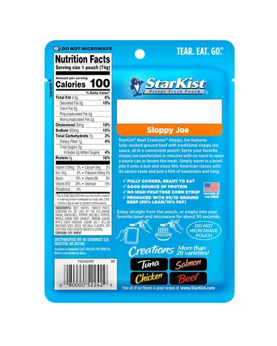 Miniatura 13 de StarKist Chicken Creations BOLD - Bolsa estilo búfalo (5 onzas, 12 unidades) Carne blanca totalmente cocida con alto contenido de proteínas, sin