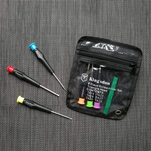 Miniatura 4 de Juego de destornilladores de cabeza triangular completa para juguetes electrónicos, 7 piezas de tornillos de seguridad triangulares Kit