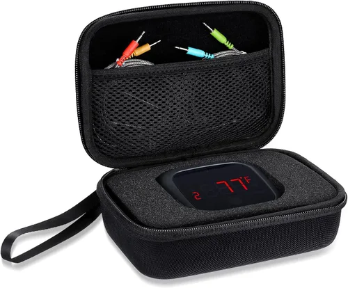 Inkbird Funda de transporte para termómetro para IBT-4XS, IBT-4XC, IBBQ-4T, funda protectora rígida de EVA para termómetro ThermoPro/Soraken/Weber,